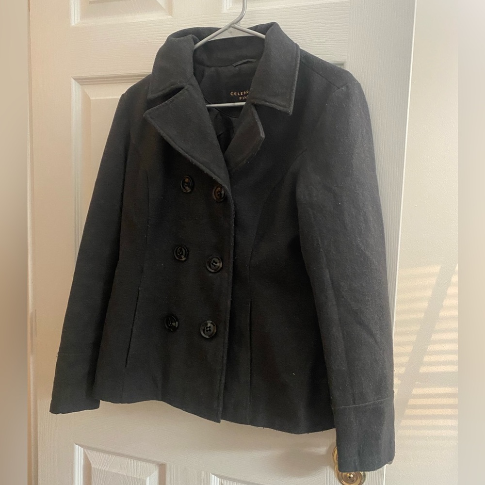 Gray Short Peacoat